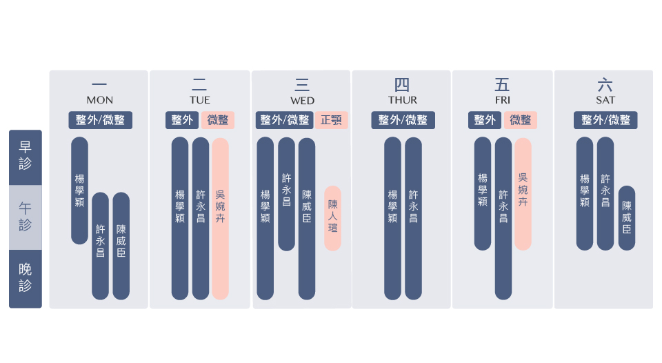 菲仕美門診時間表